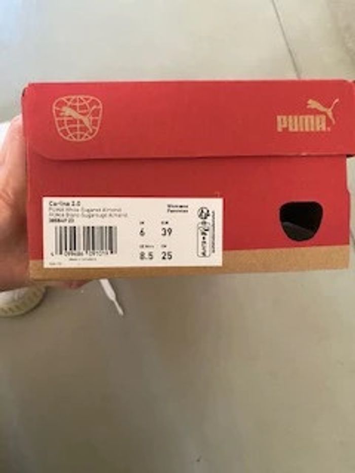 Puma Carina blanche et amande / crème taille 39 - photo numéro 15