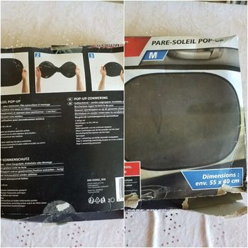 2 rideaux     adhésif    sans ventouse  neuf