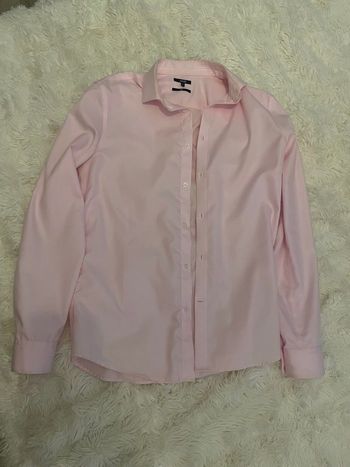 Chemise rose clair anti froissement 