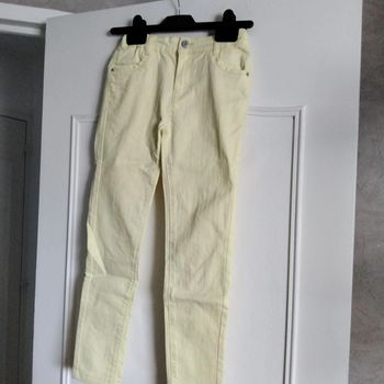 Jean jaune fille 9 ans Vert Baudet