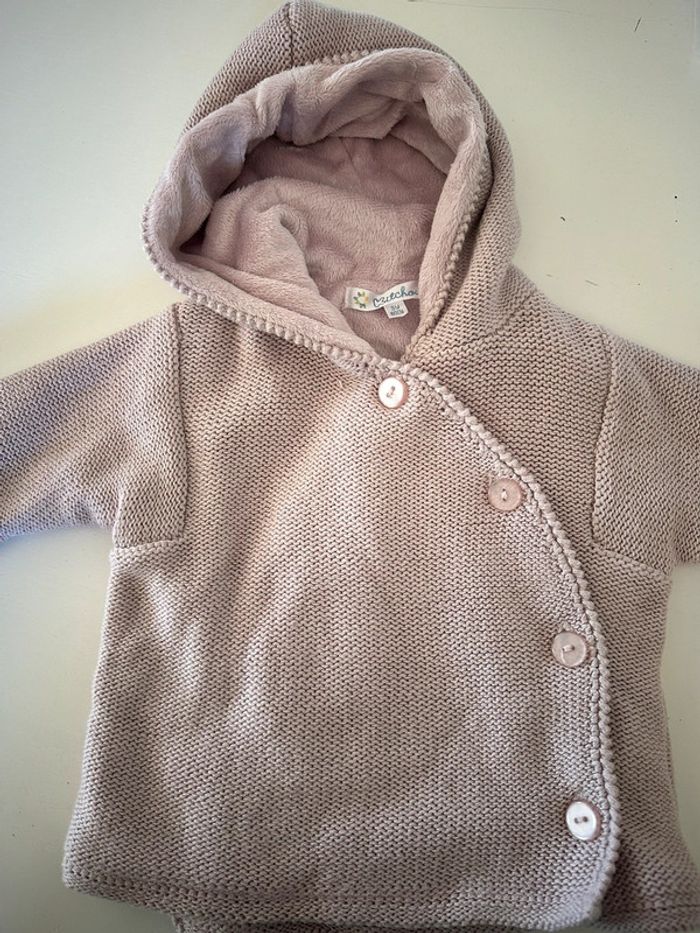 Gilet rose poudré