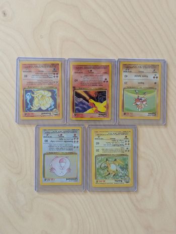 Lot cartes Pokémon anciennes wizards