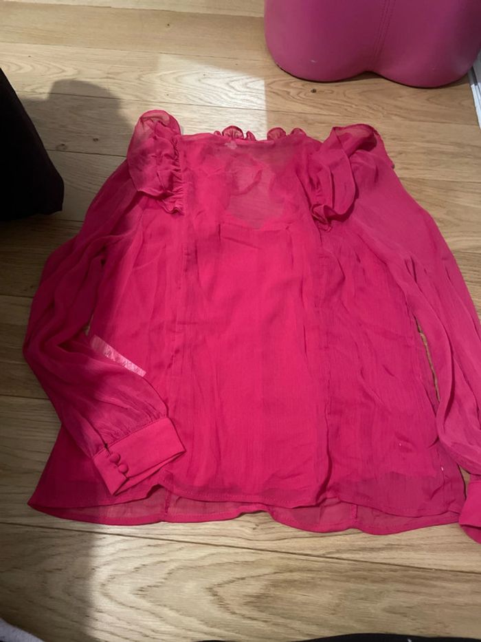 Blouse chemise rose Naf Naf - photo numéro 5