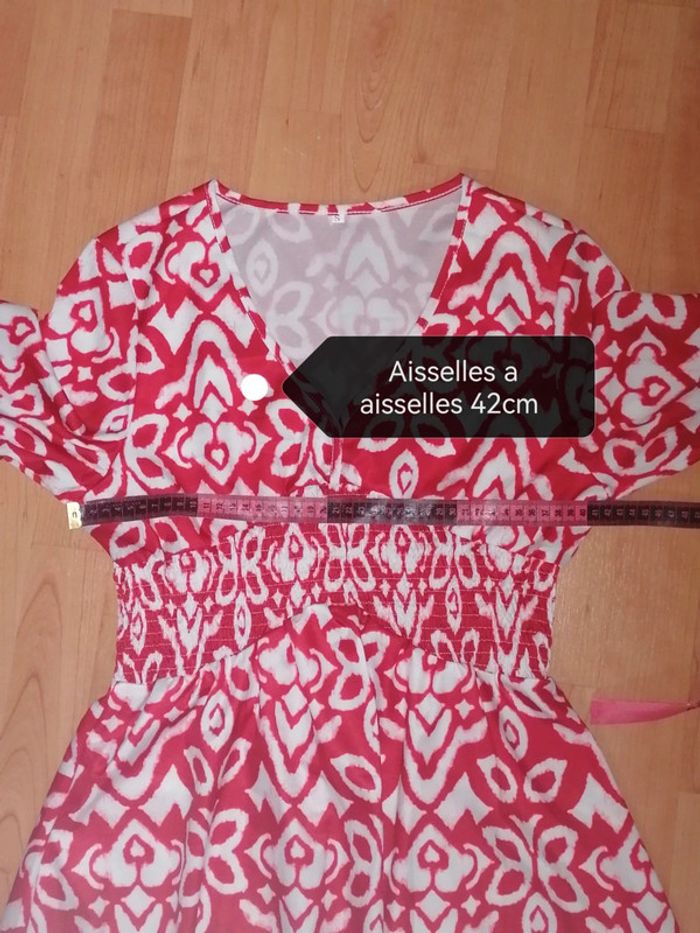 Longue robe rouge S - photo numéro 16