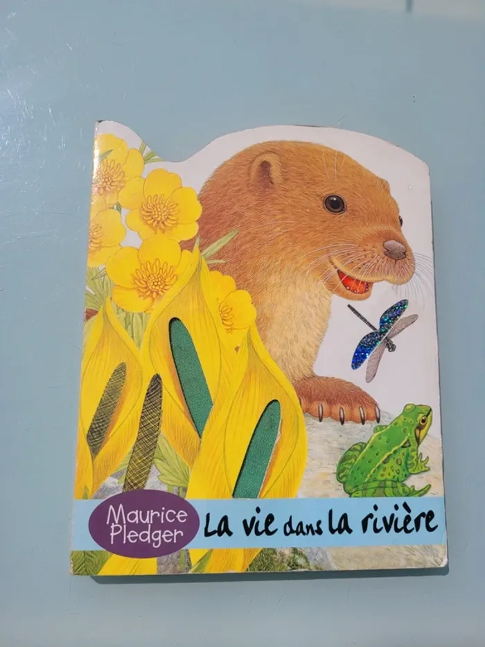 Rare, Superbe livre grand format à toucher 🐢 La vie dans la rivière 🐟 - photo numéro 2