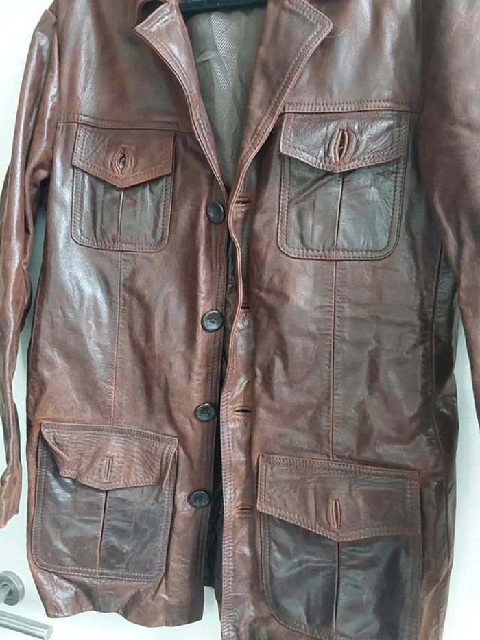 Veste cuir vintage Avia Trix - photo numéro 2