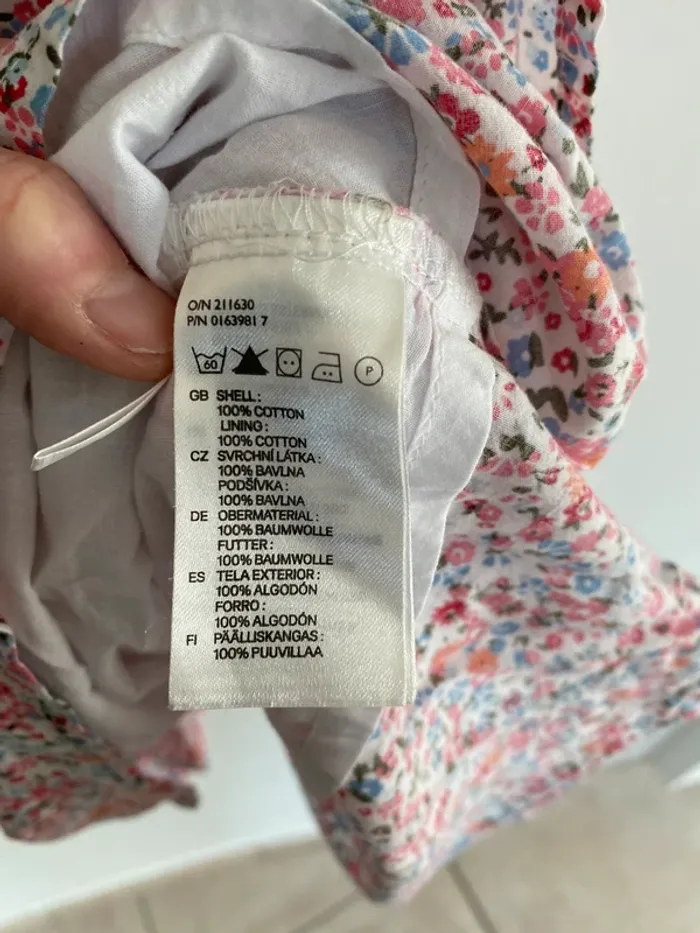 Robe h et m imprimé fleurs a volant - photo numéro 6