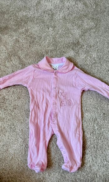Pyjama coton rose – 3 mois – boutique indépendant