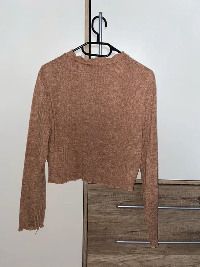 Pull court beige - photo numéro 3