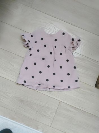 Robe 6 mois 63-69cm gaz de coton