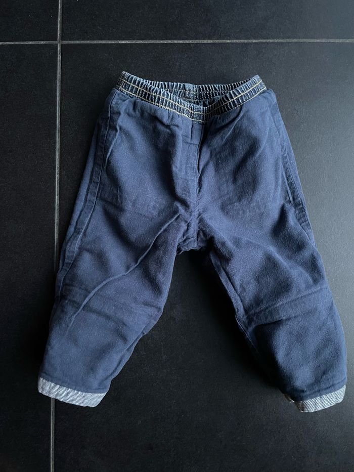 Jean chaud doublé Benetton 9 mois - photo numéro 4