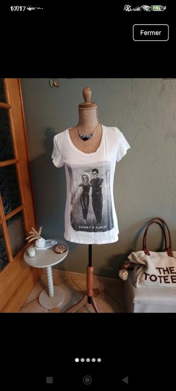 Tee shirt personnages Grease skull 