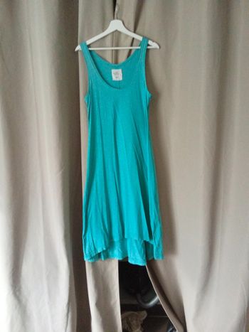 Robe de plage turquoise taille 40