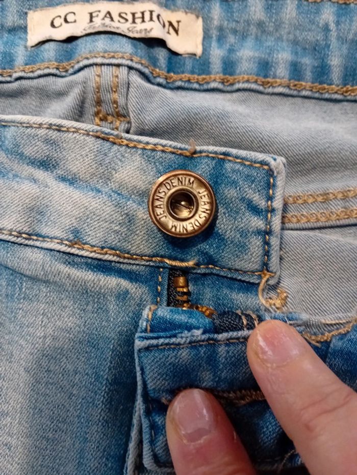Jeans L/40 Femme Style Usé CC Fashion Petit Prix - photo numéro 7