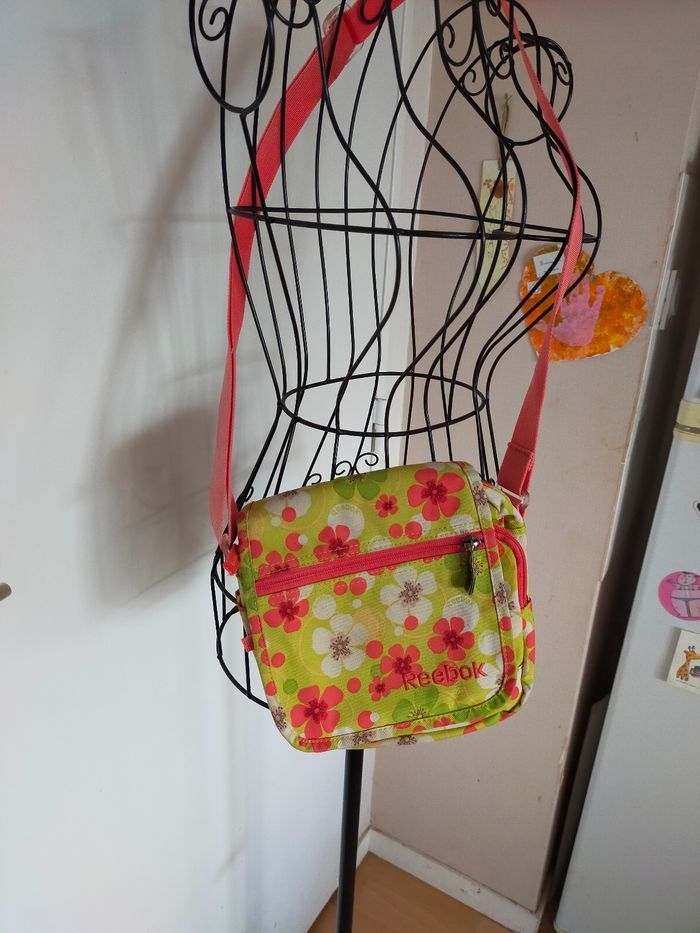 Jolie sacoche multi poches fleurie - photo numéro 4