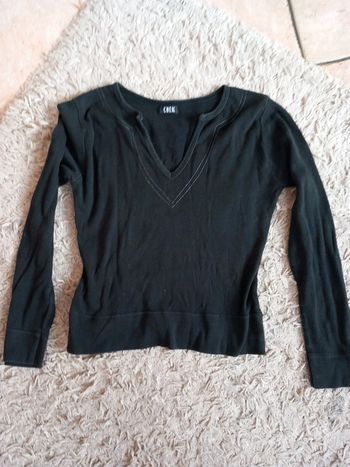 📦pull coton noir T34 Chek