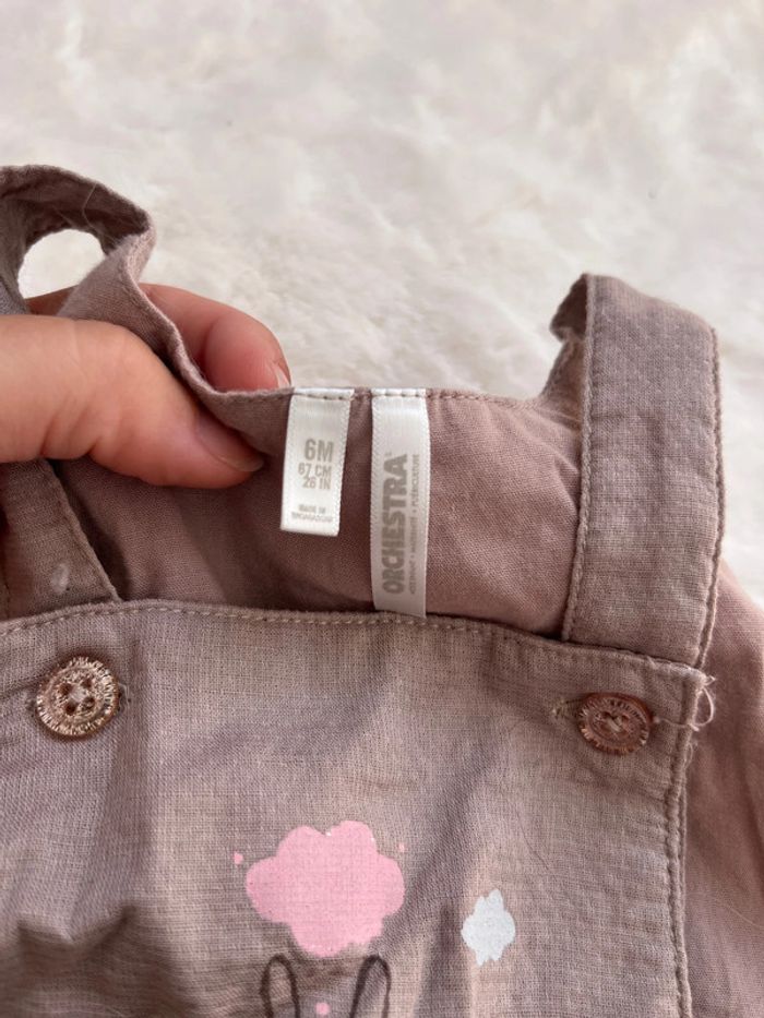 Ensemble Salopette bébé fille 6 mois - photo numéro 6