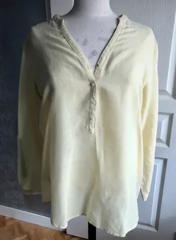 Chemise esprit jaune pale