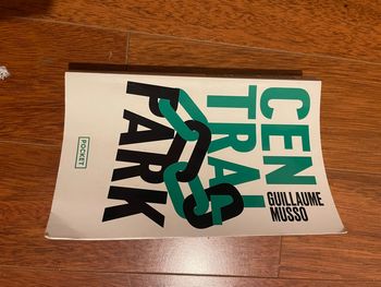 Livre central Park Guillaume musso
