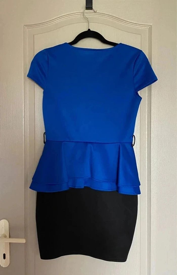 Robe chic noire et bleue – Taille M (38) - photo numéro 2