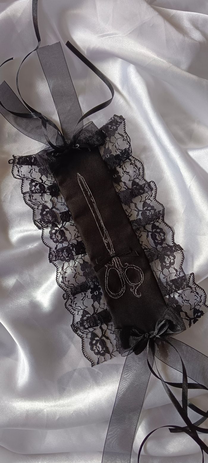 Headdress noir lolita motif ciseaux