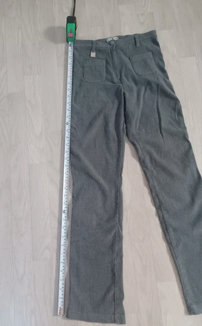 Pantalon effet velour enfant 14 ans - photo numéro 7