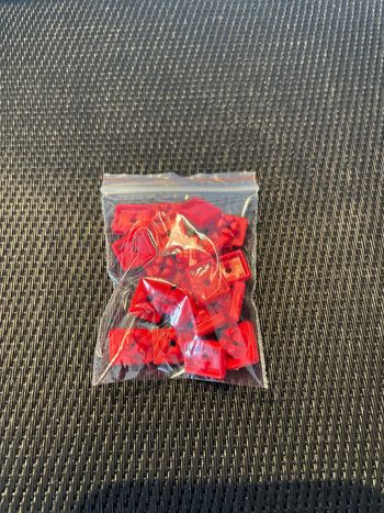 Playmobil lot 20 clips attaches fixations rouges pièces détachées