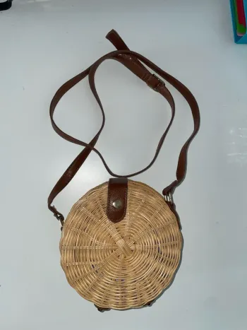 Mini sac en osier
