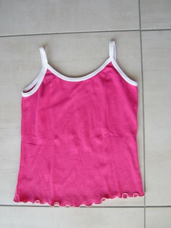Débardeur à bretelles rose 10 ans