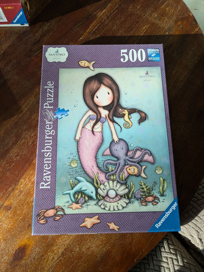 Magnifique puzzle Santoro Sirène Nice to sea you Ravensburger 500 pièces