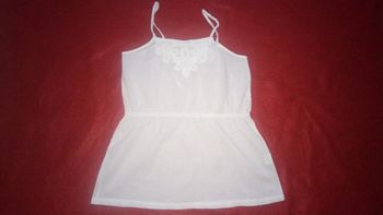 Top à bretelle blanc  Ki'ds Graffiti