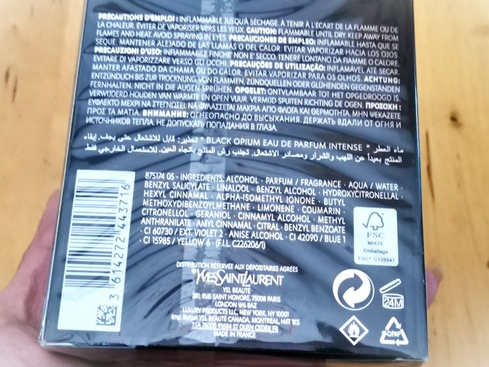 Parfum pou Femme YSL "Black Opium" - photo numéro 3