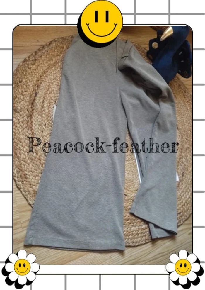 Pantalon large stradivarius beige 36 - photo numéro 7