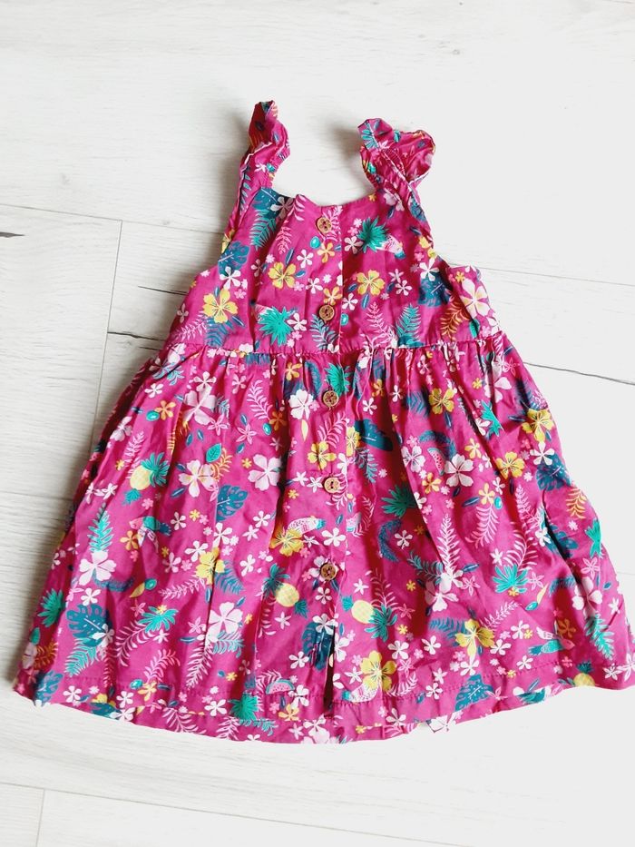 Vêtement bébé fille robe à fleurs Sergent Major 9 mois - photo numéro 3