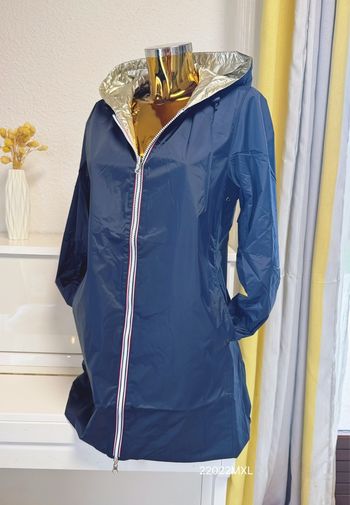 Veste longue mi saison marine doré taille XL🌸
