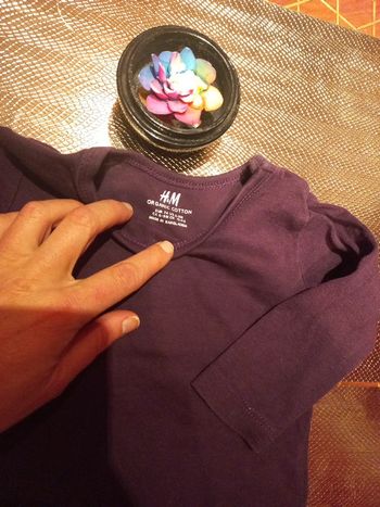 Haut fin manches longues mixte, 9 mois coton biologique