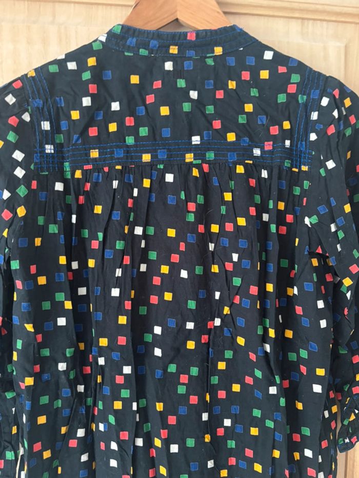 Robe noire et carreaux multicolore Pépé Jeans taille L - photo numéro 7