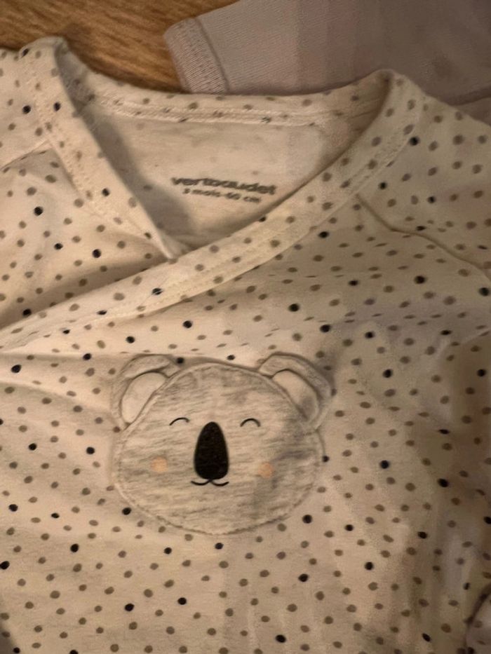 Vend lot de 7 bodies vertbaudet mixte garçon/ fille 3 mois bon état - photo numéro 11