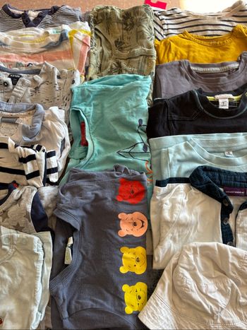 Lot hauts (manches longues et courts) 12 mois
