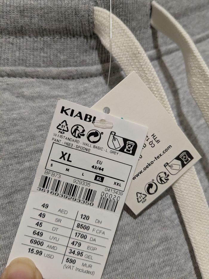 Pantalon jogging homme Kiabi gris. Taille XL - photo numéro 4