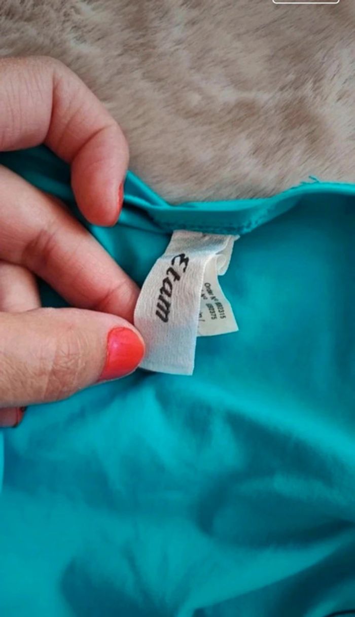 Maillot bain femme turquoise etam taille 38 - photo numéro 5