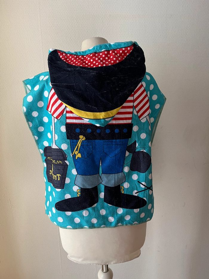Cape de bain, serviette à capuche pirate - photo numéro 3