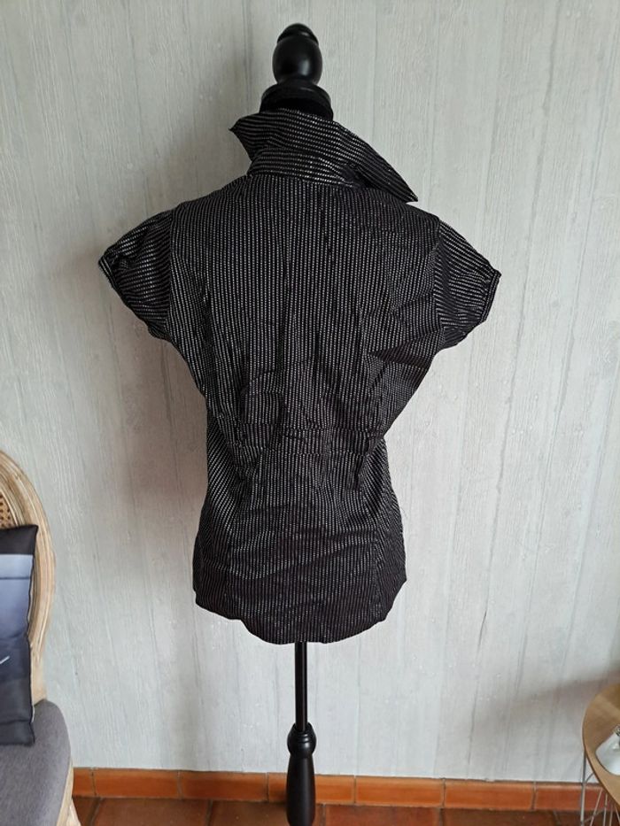 blouse noir argent - photo numéro 4