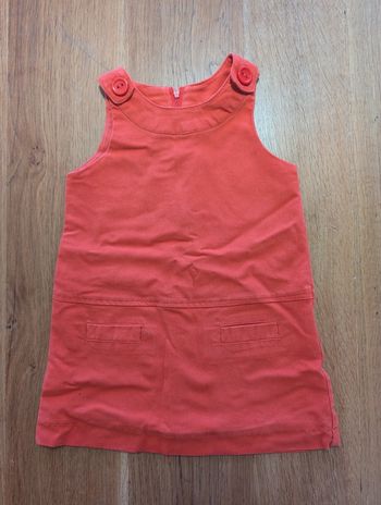 Robe en jean Okaïdi 3 ans rouge