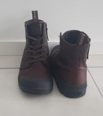 🥾 Bottines Palladium Homme Marron en Cuir