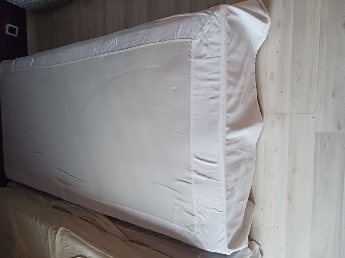 cache sommier blanc pour lit 1 pers 100 % coton Scénario