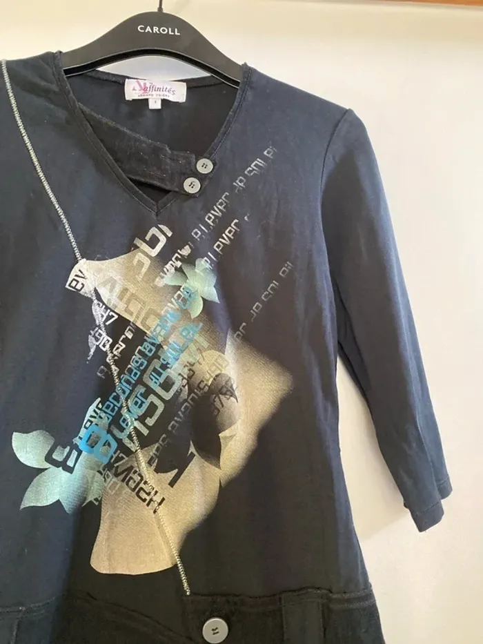 Tee shirt T-shirt tunique taille 1 36 Affinités Armand Thierry - photo numéro 5
