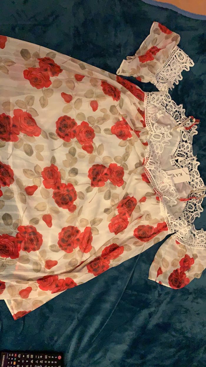 Tunique fleurie s m - photo numéro 3