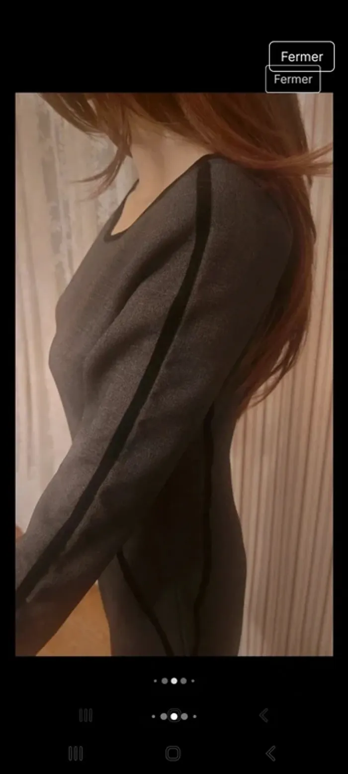 Magnifique Robe gris/noir Armani Exchange t S - photo numéro 8