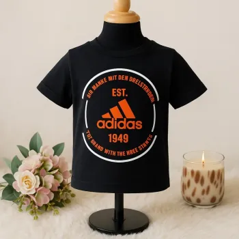 🧡🖤T-shirt ADIDAS original garçon/fille – Taille 5/6 ans TBE 🧡🖤